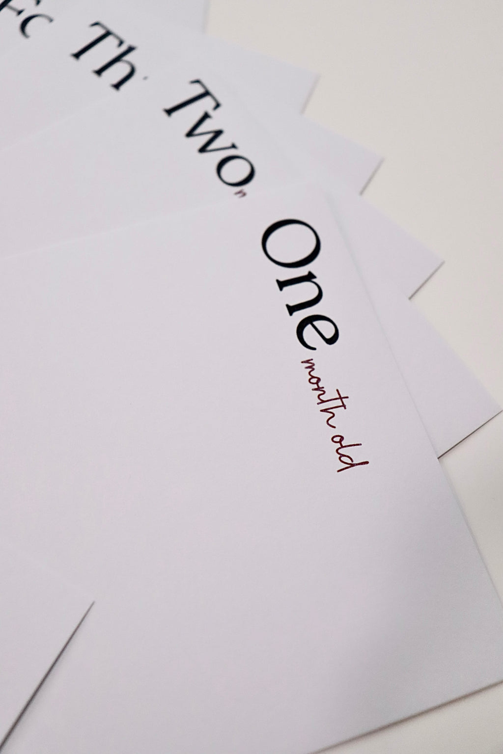 Inkless Milestone Cards | Snuggle Milestones