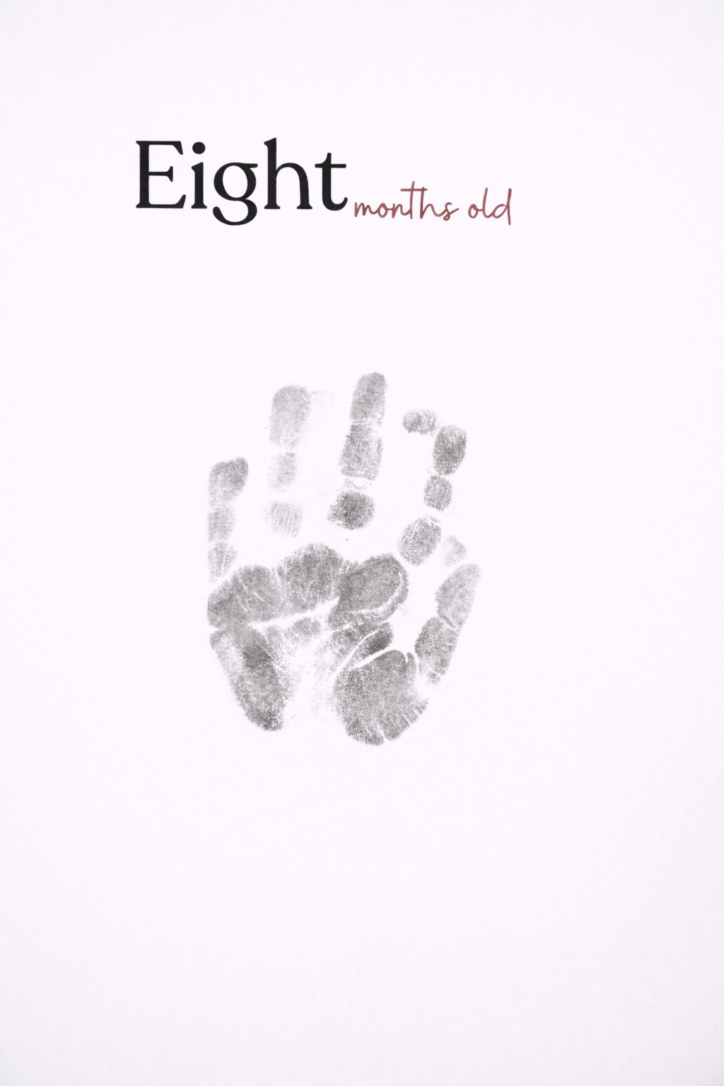 Inkless Milestone Cards | Snuggle Milestones