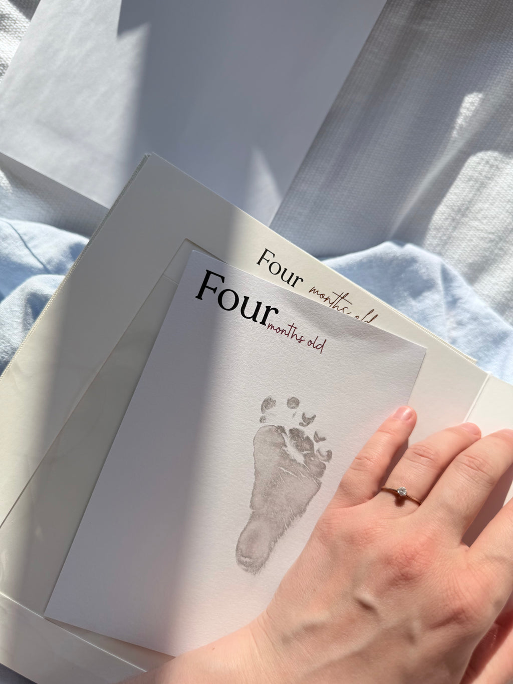 Inkless Milestone Cards | Snuggle Milestones