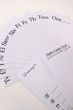 Inkless Milestone Cards | Snuggle Milestones